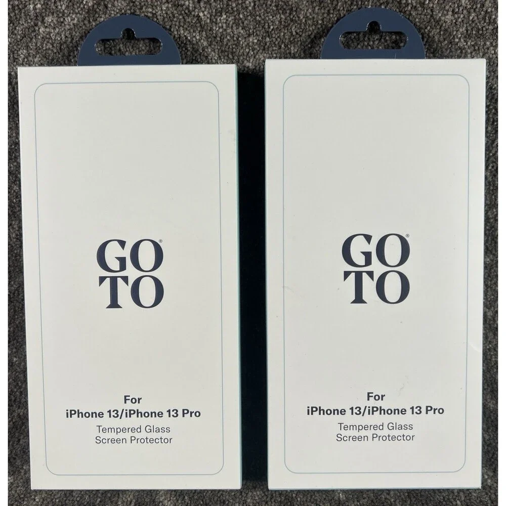 GoTo iPhone 13 & 13 Pro Screen Protector Tempered Glass NEW Lot of 2